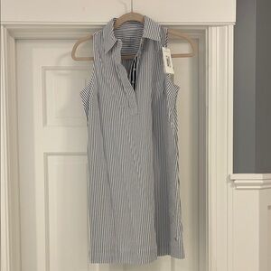 Women’s Vineyard Vines Harbor Sleeveless Popover Dress - navy/white - XXS NWT